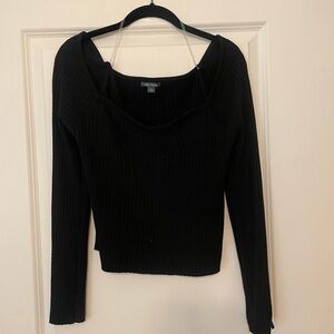 Sweetheart neckline top